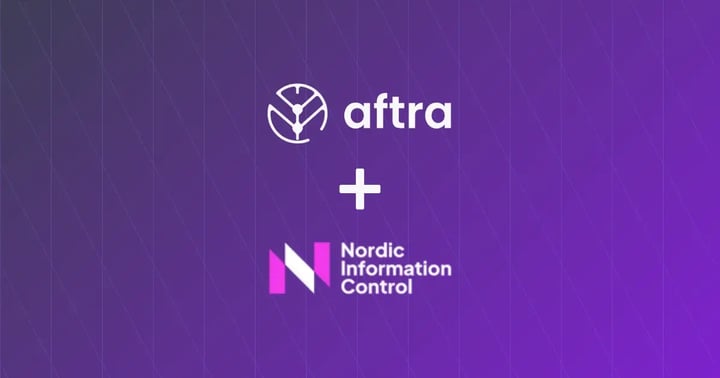 Aftra and NIC logos on a purple gradient background