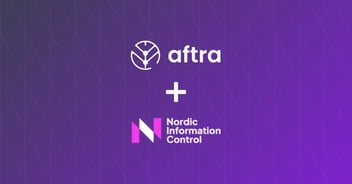 Aftra and NIC logos on a purple gradient background