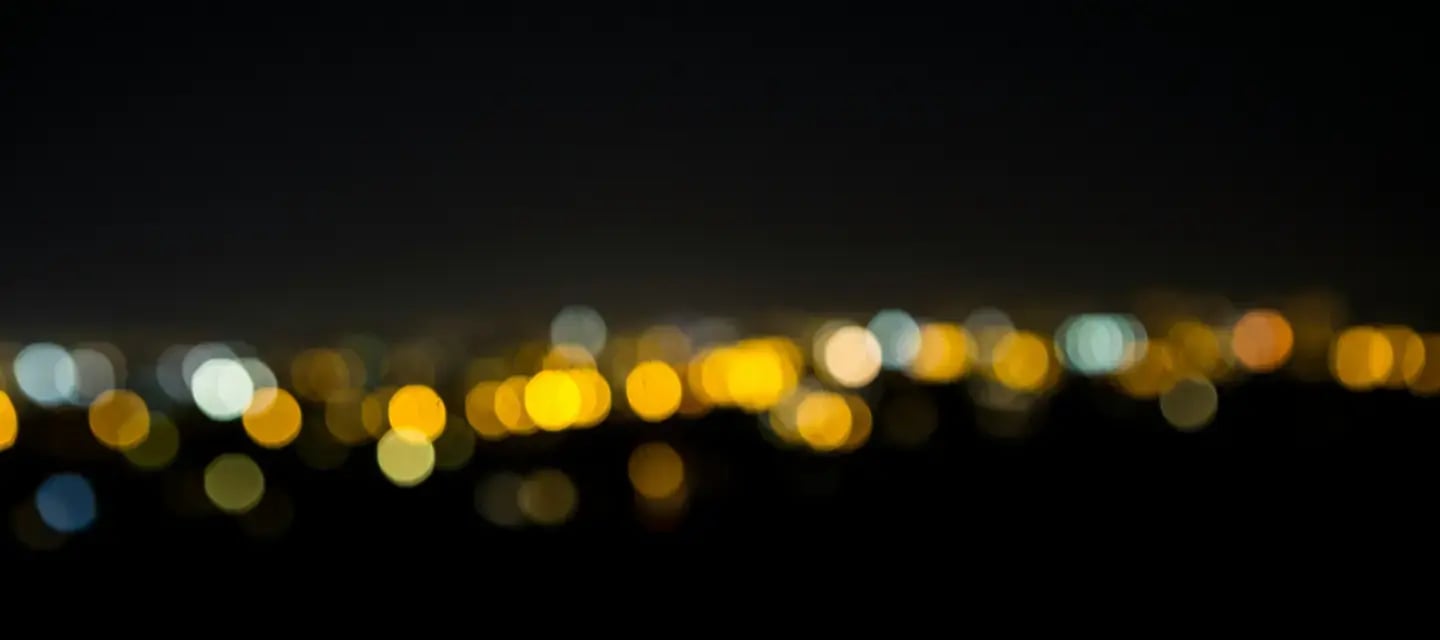 Blurry city lights