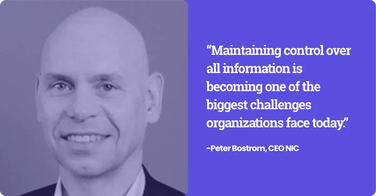 headshot of Peter Bostrom on left with quote on right