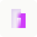 Abstract building icon pink