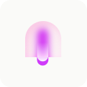 Abstract semi circles pink