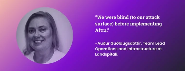 Image with Auður's headshot on left and quote on right