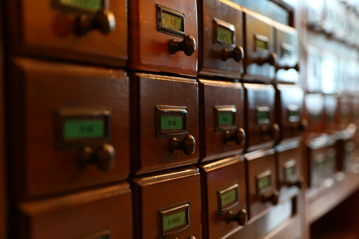 Library filing cabinet